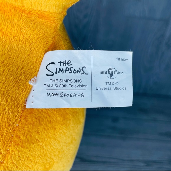 Universal Studios The Simpsons Blinky The 3 Eyed Fish Plush 15'' Goldfish pillow - Picture 8 of 9